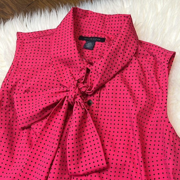 ✨ MAKE OFFER ✨ TOMMY HILFIGER POLKA DOT BLOUSE - Picture 8 of 9